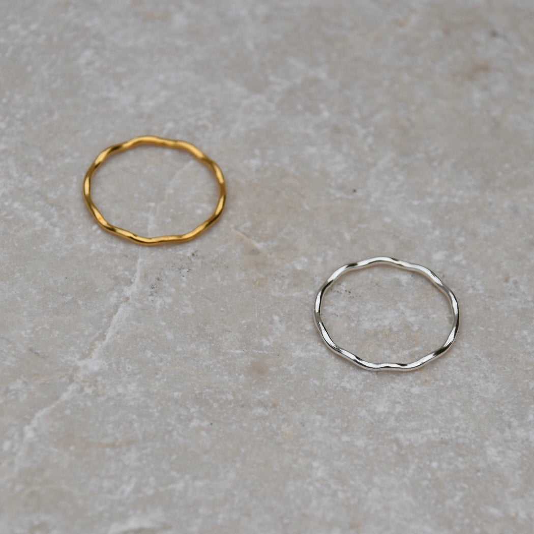Wavy Stacker Rings