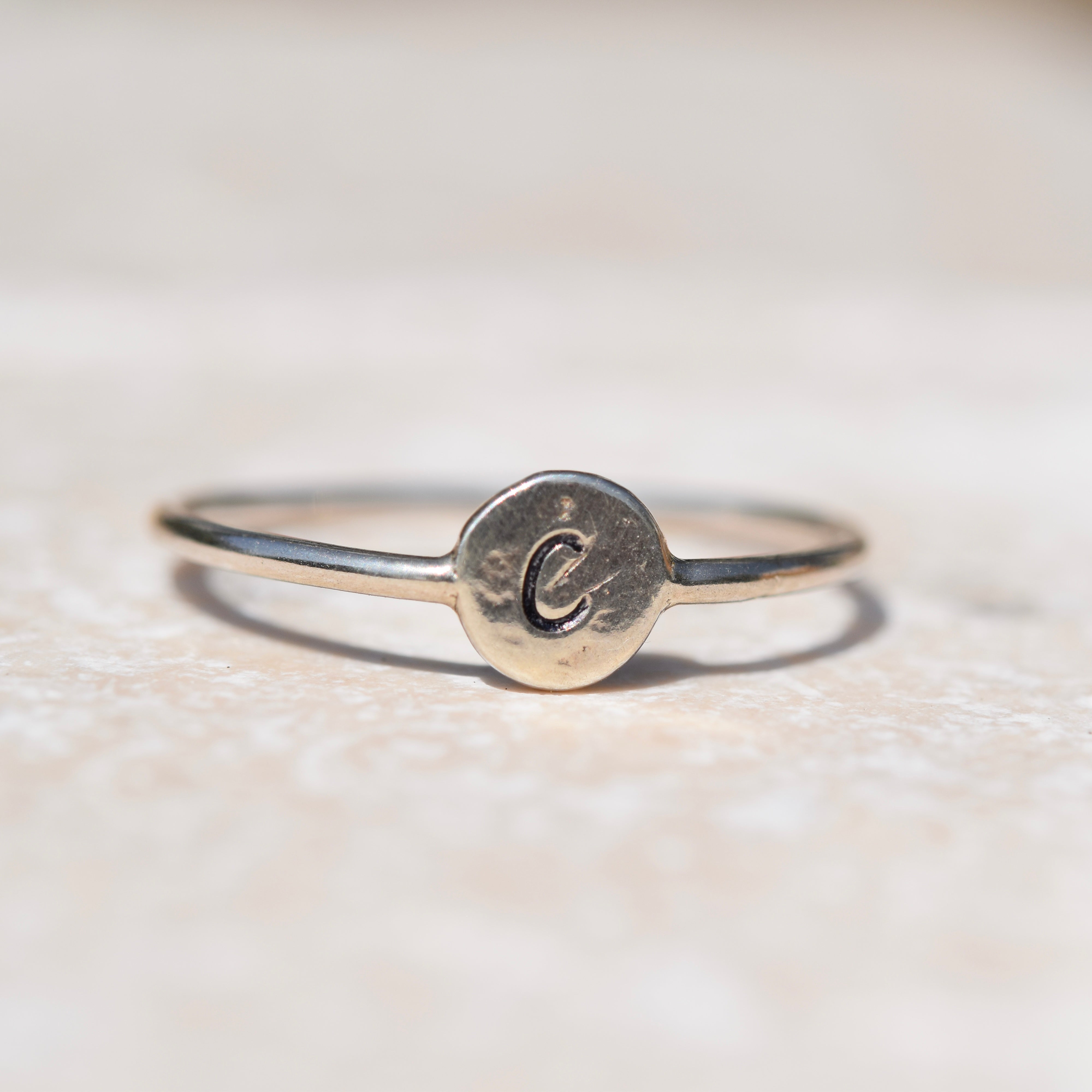 Initial Signet Ring