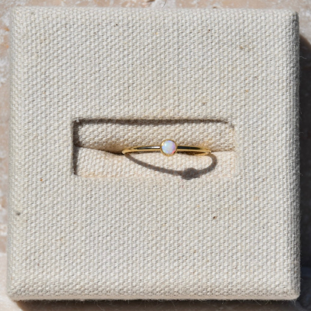 Gold Filled Opal Ring | Size M