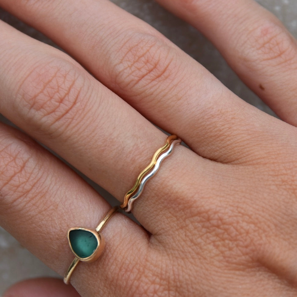 Wavy Stacker Rings