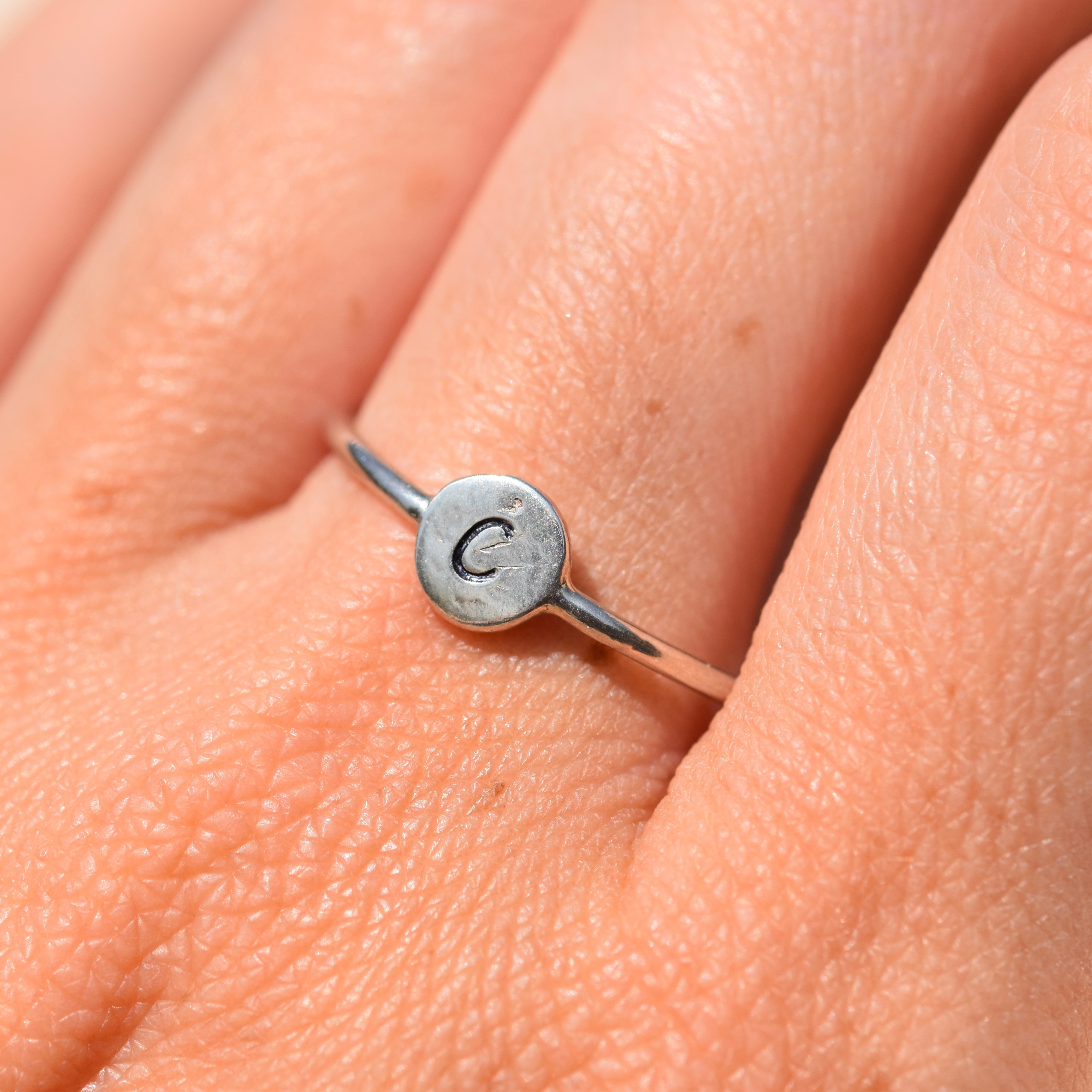 Initial Signet Ring
