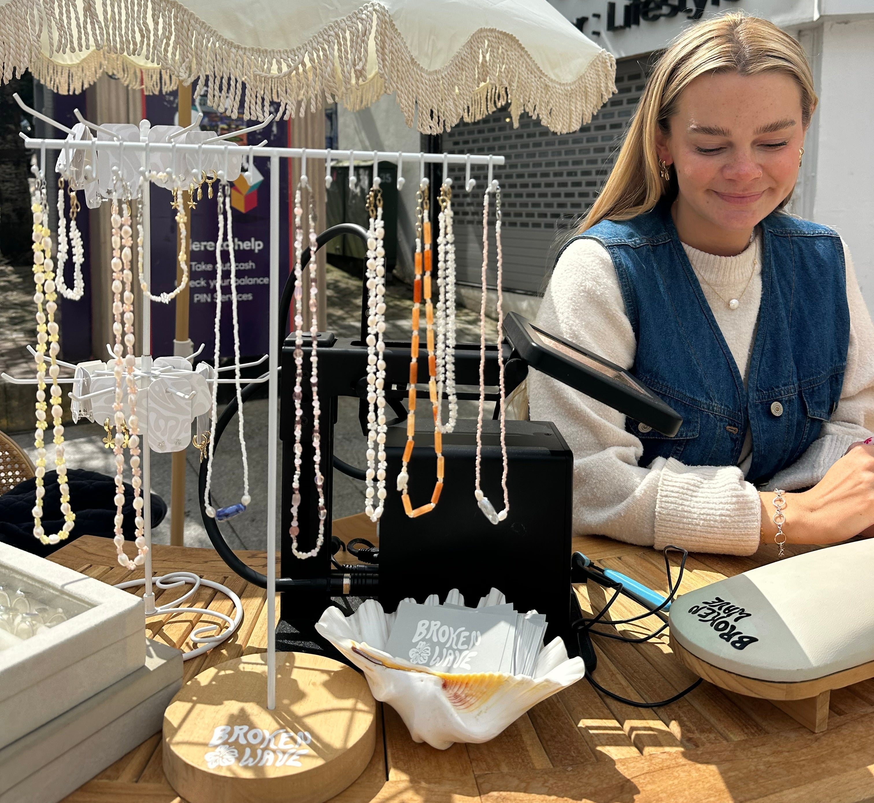 Our Permanent jewellery pop-up is open seven days a week this summer (starting this Saturday)